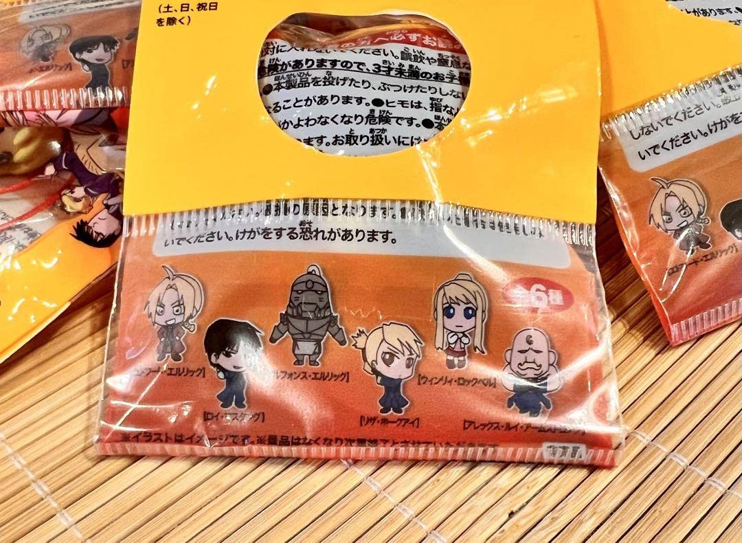 レア】鋼の錬金術師ストラップ全6種 ラバーストラップコレクション 鋼